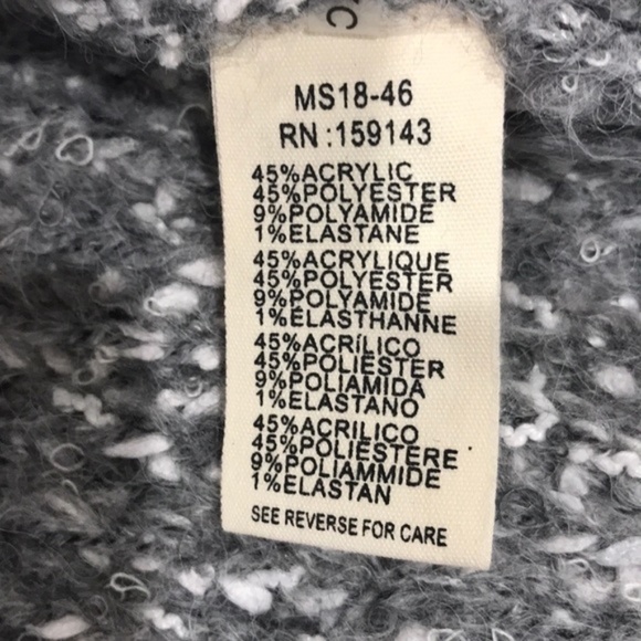 FRNCH Marled Open Front Cardigan - Picture 4 of 7